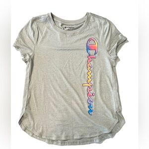 Champion Girl's Active Stop Candid Gray Short Sleeve‎ T-Shirt Gray Large 14/16